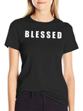 Blessed Black Graphic Tee - Religious T-Shirt