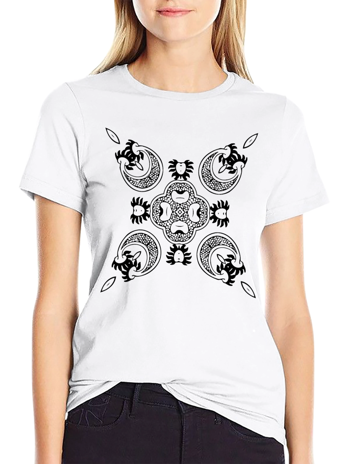 Mens Black Celtic Knot Graphic T-Shirt