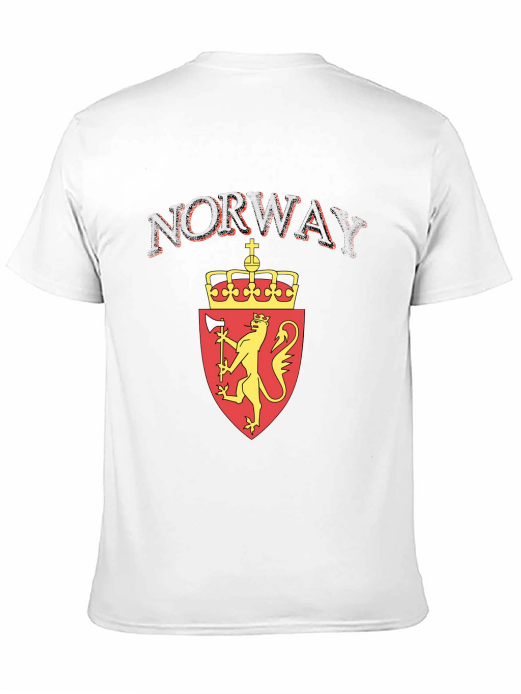 Norway Flag Lion T-Shirt - Black Graphic Tee
