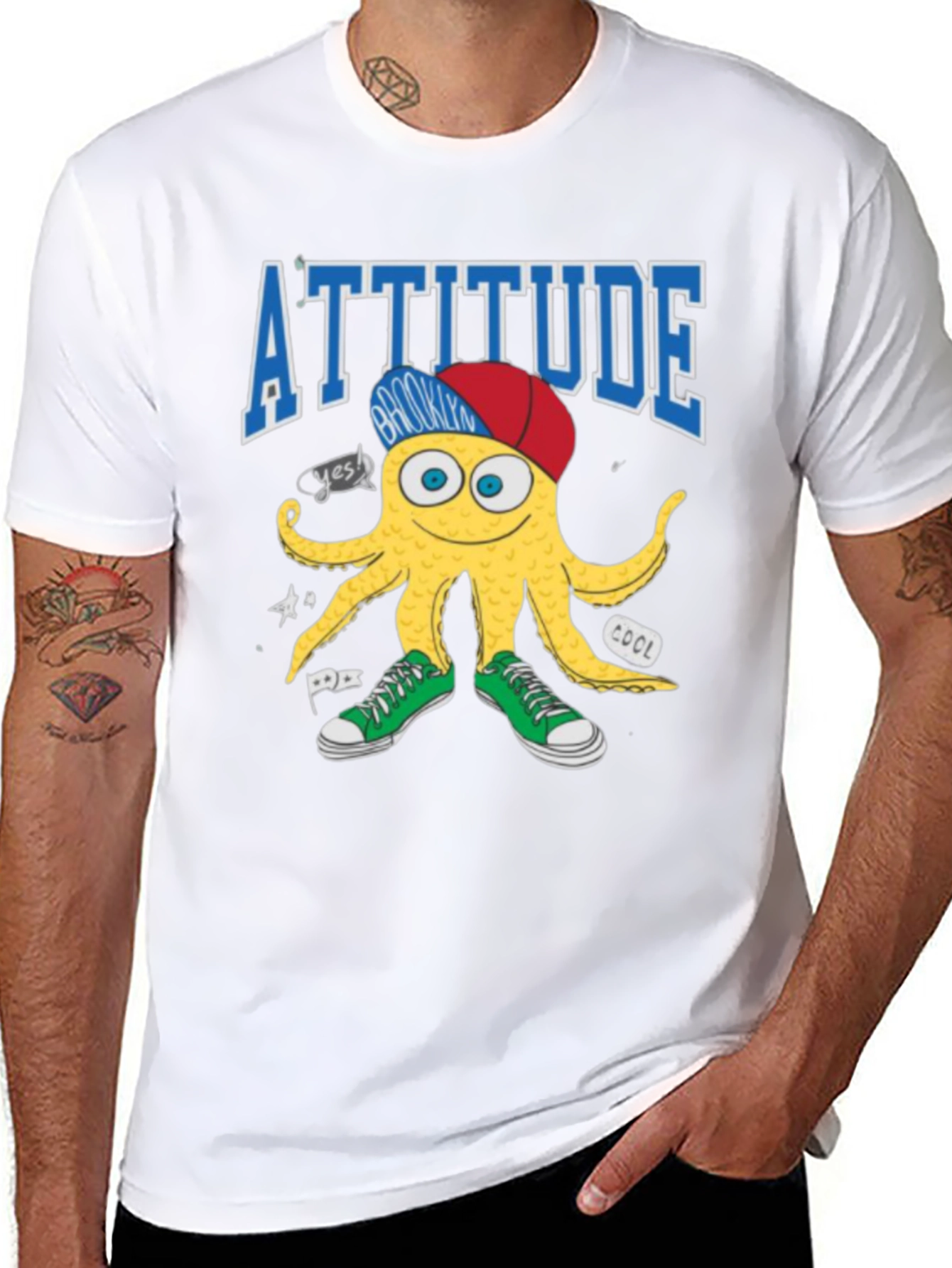 Attitude Brooklyn Octopus Graphic Tee