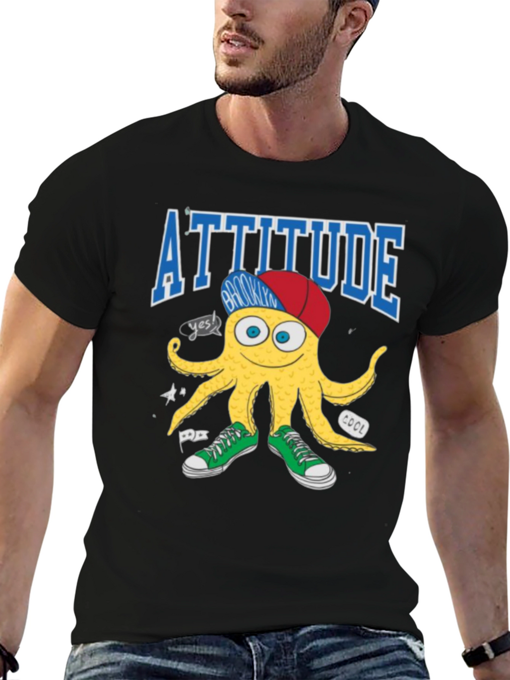 Attitude Brooklyn Octopus Graphic Tee