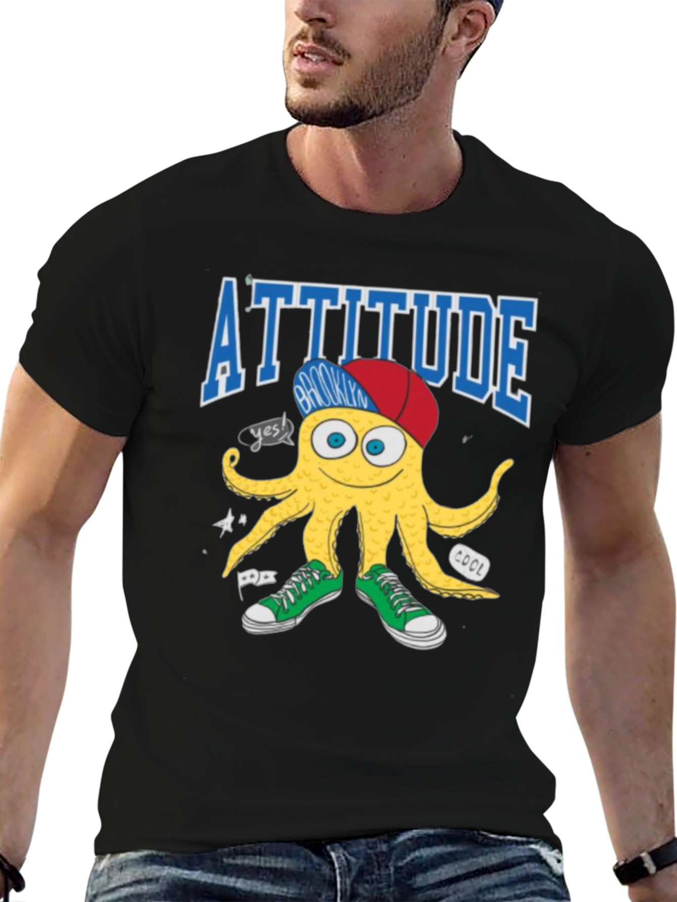 Attitude Brooklyn Octopus Graphic Tee