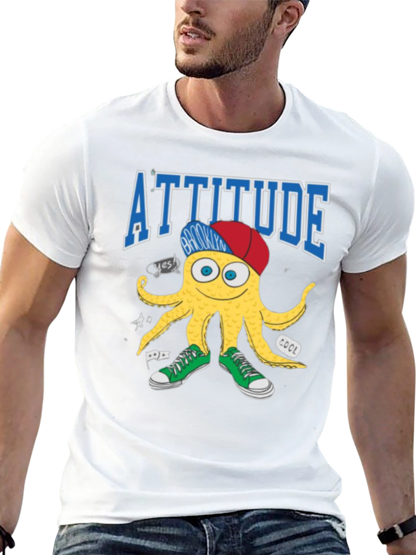 Attitude Brooklyn Octopus Graphic Tee
