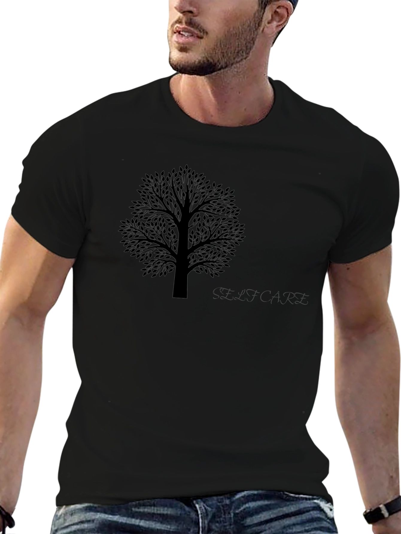 Black Tree Graphic Tee - Soft & Stylish