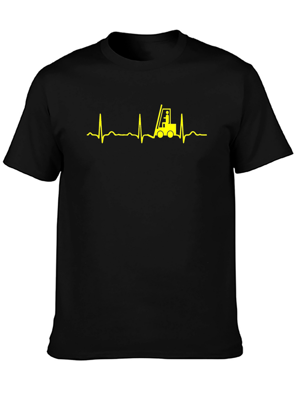 Forklift Heartbeat T-Shirt - Operator Love
