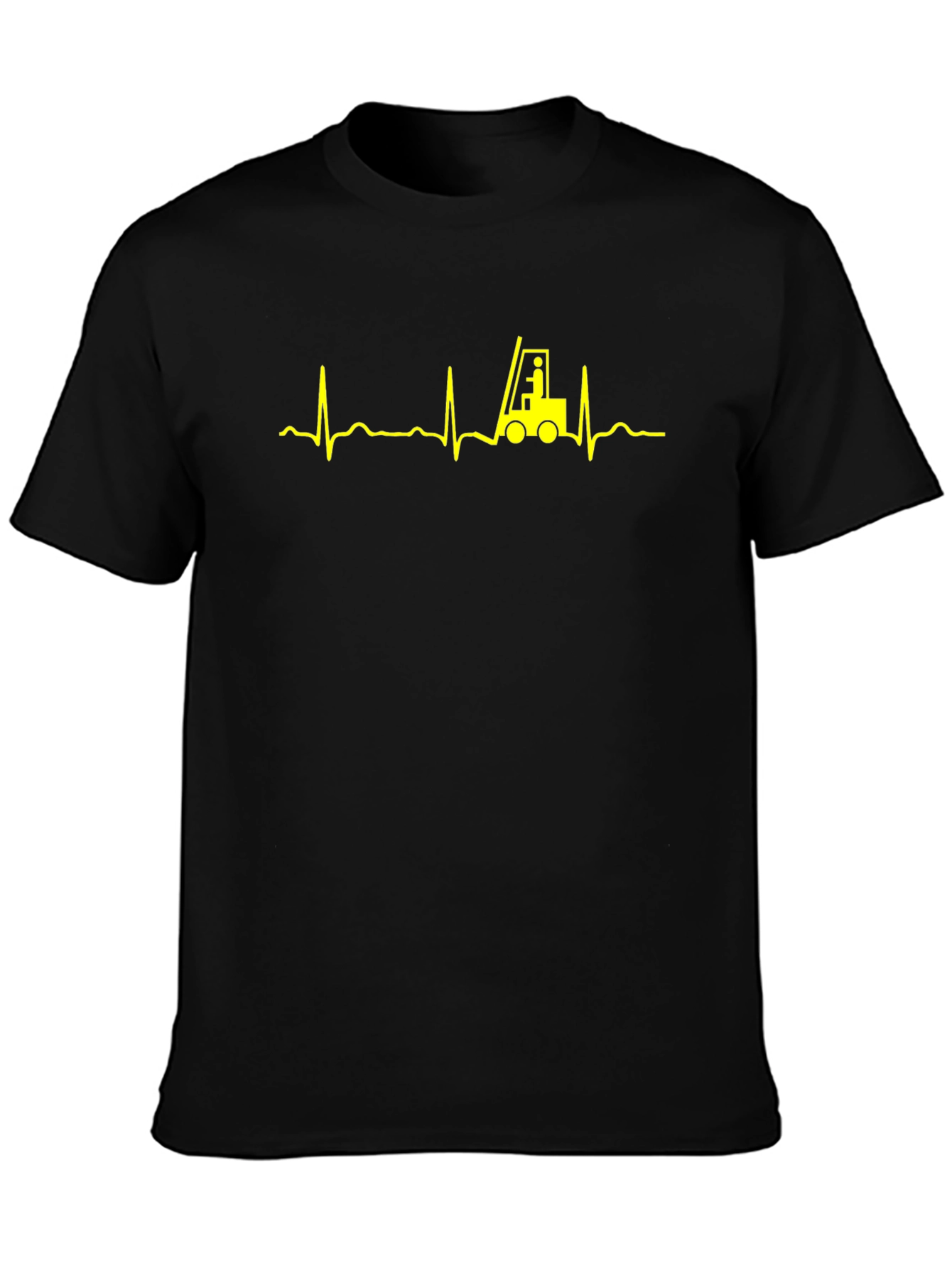 Forklift Heartbeat T-Shirt - Operator Love