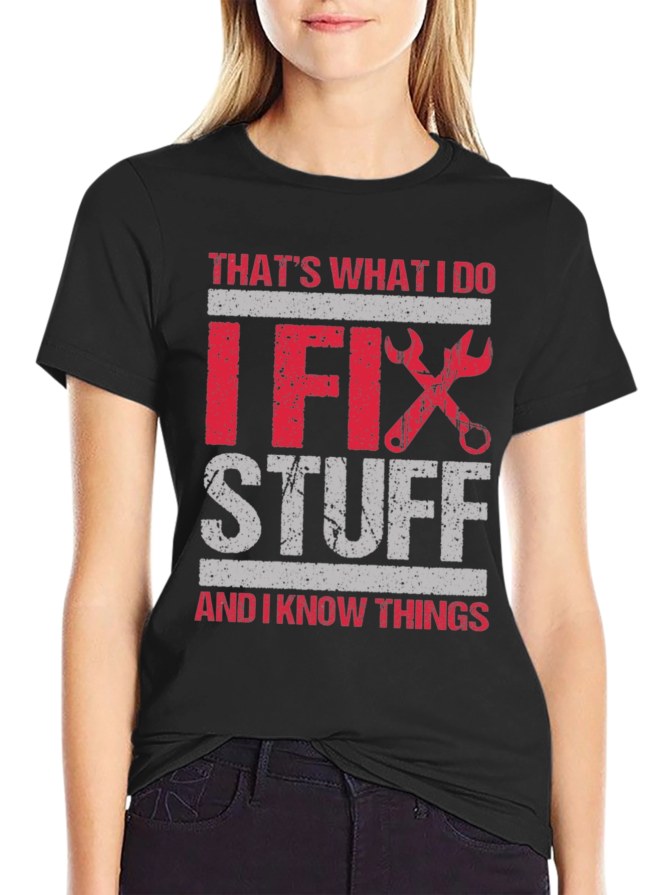 I Fix Stuff T-Shirt: Humorous Gift for Handyman