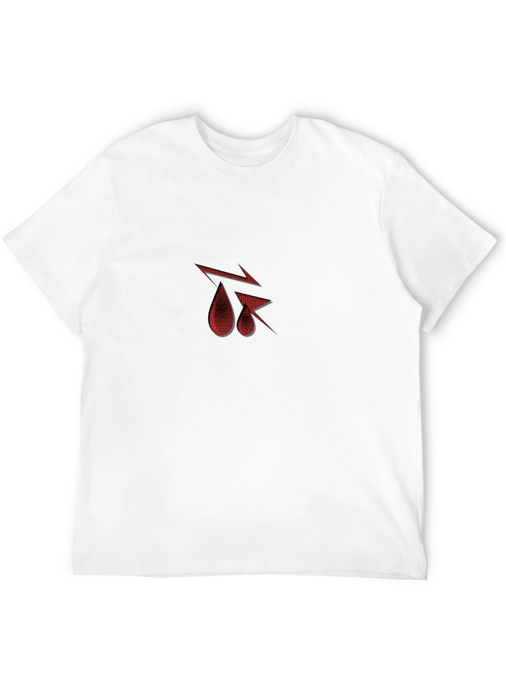 Graphic Print Black Tee - Drip Arrow Design