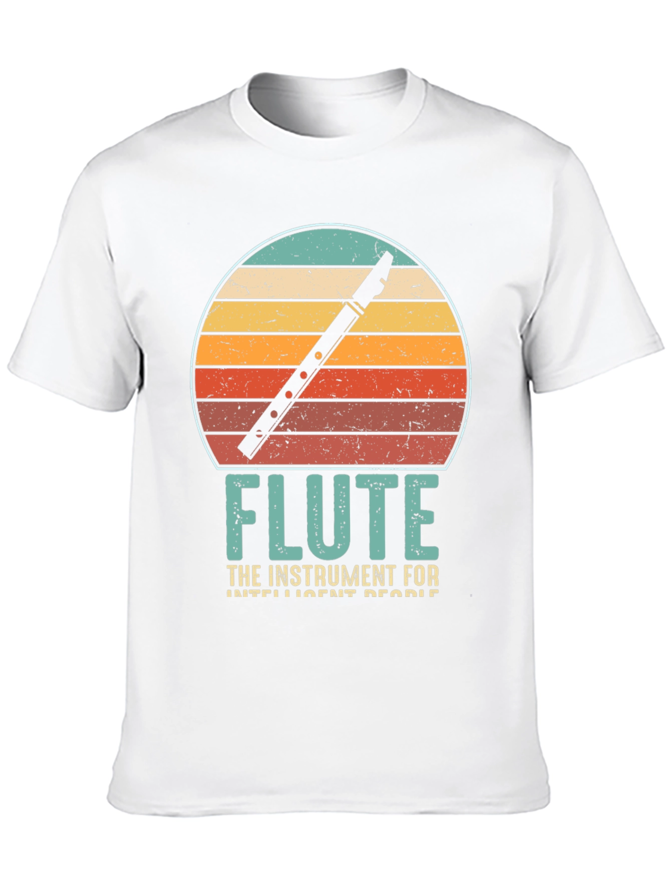 Retro Flute T-Shirt - Instrument for Intelligent People