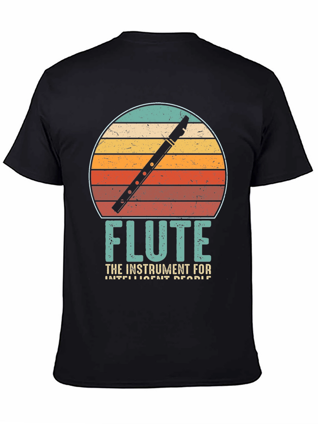 Retro Flute T-Shirt - Instrument for Intelligent People