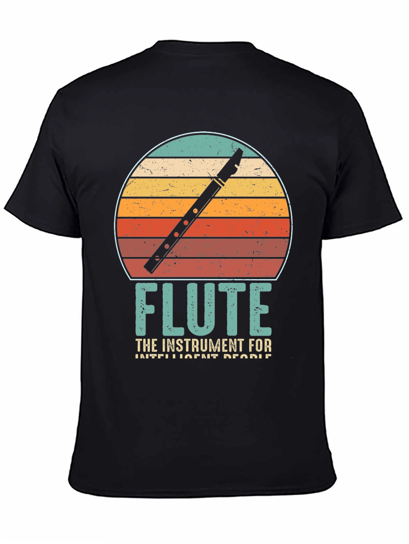Retro Flute T-Shirt - Instrument for Intelligent People