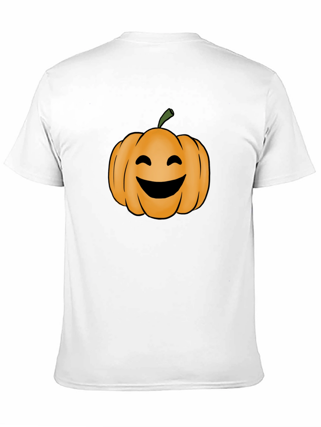 Smiling Pumpkin Halloween Black T-Shirt