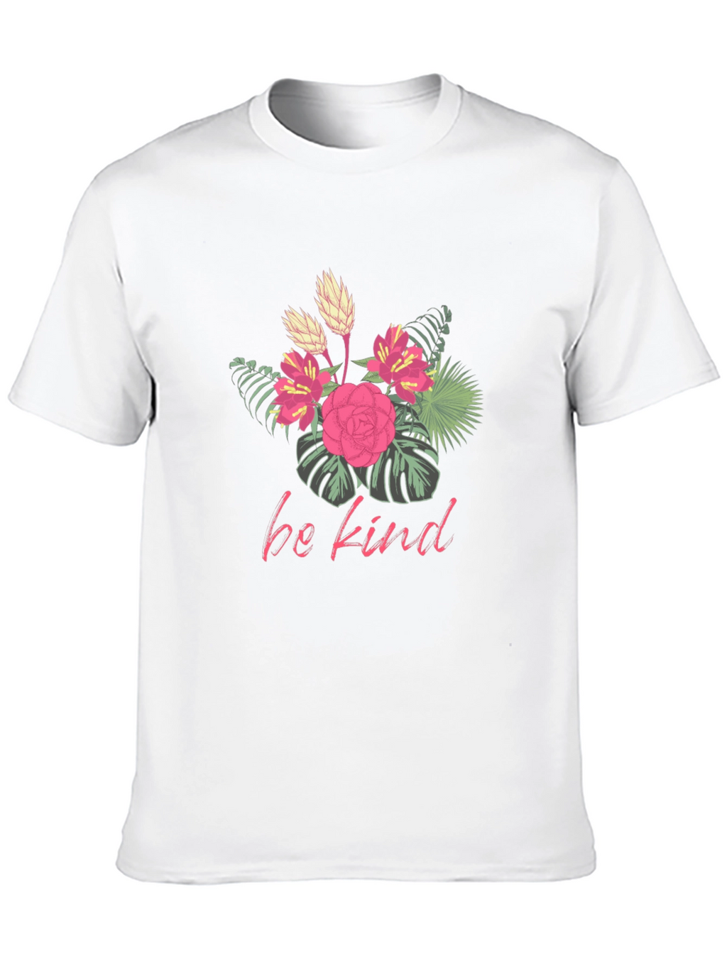 Floral Be Kind Graphic Tee - Black