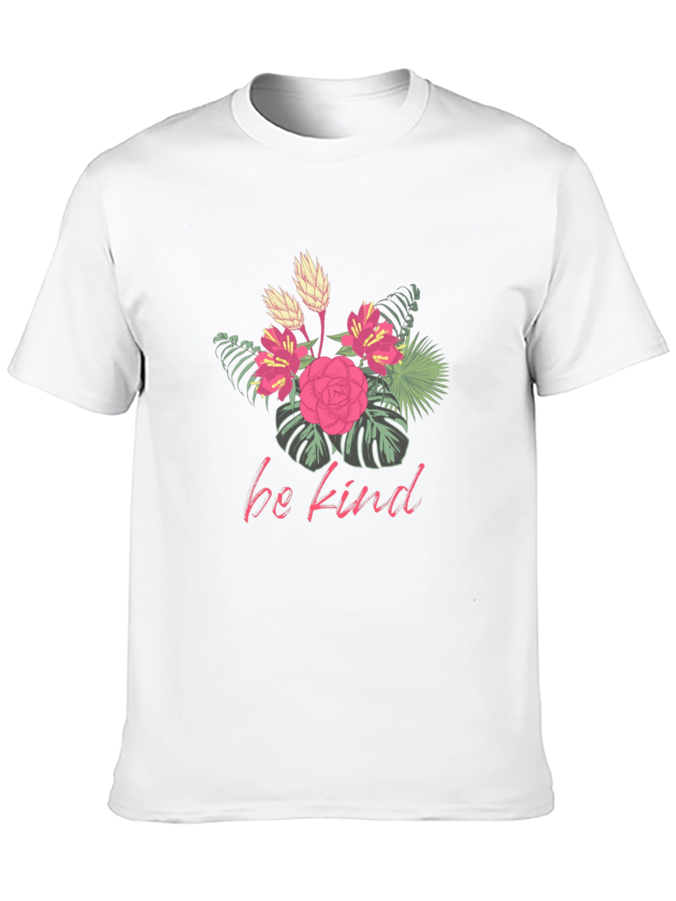 Floral Be Kind Graphic Tee - Black