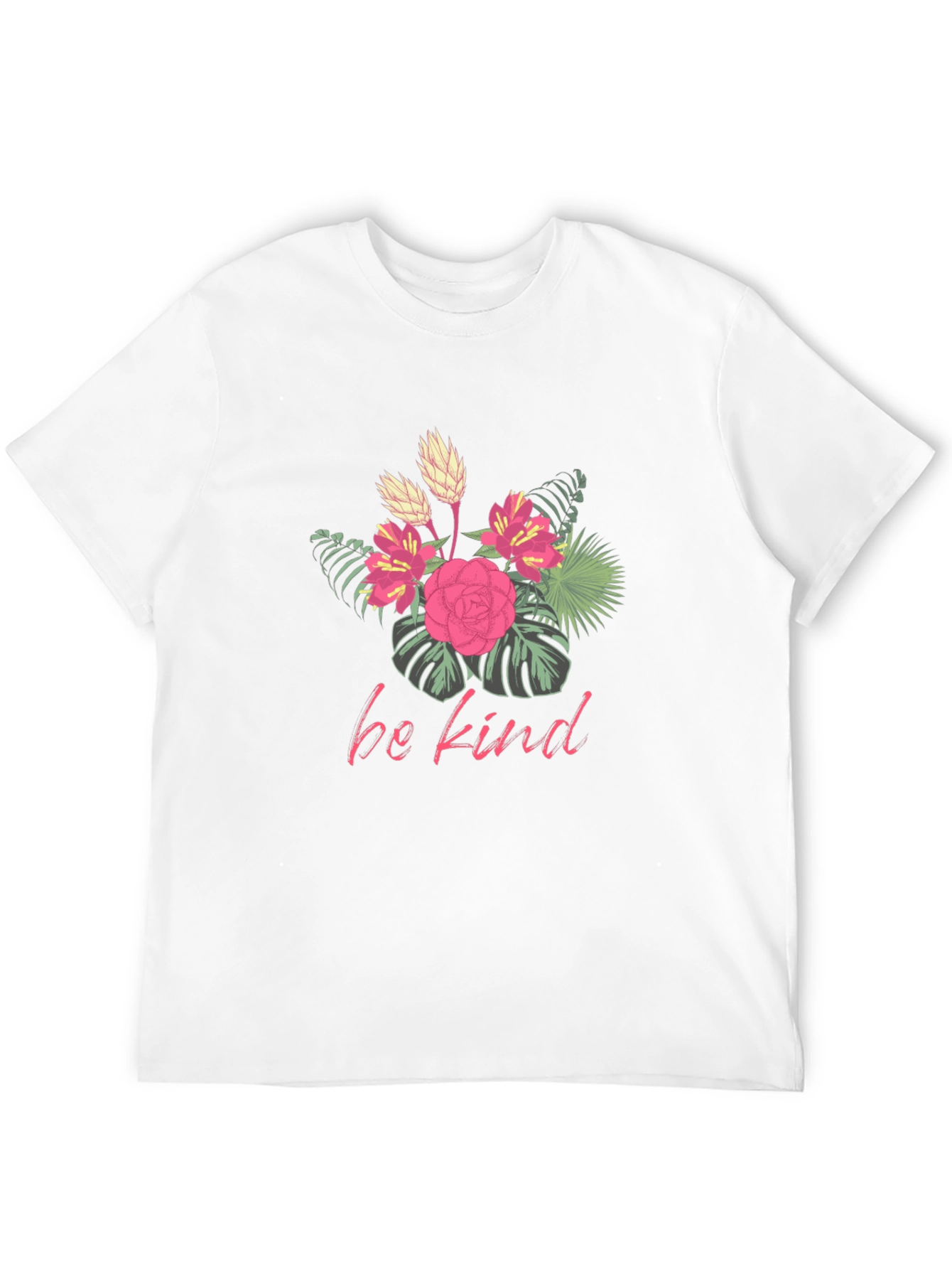 Floral Be Kind Graphic Tee - Black