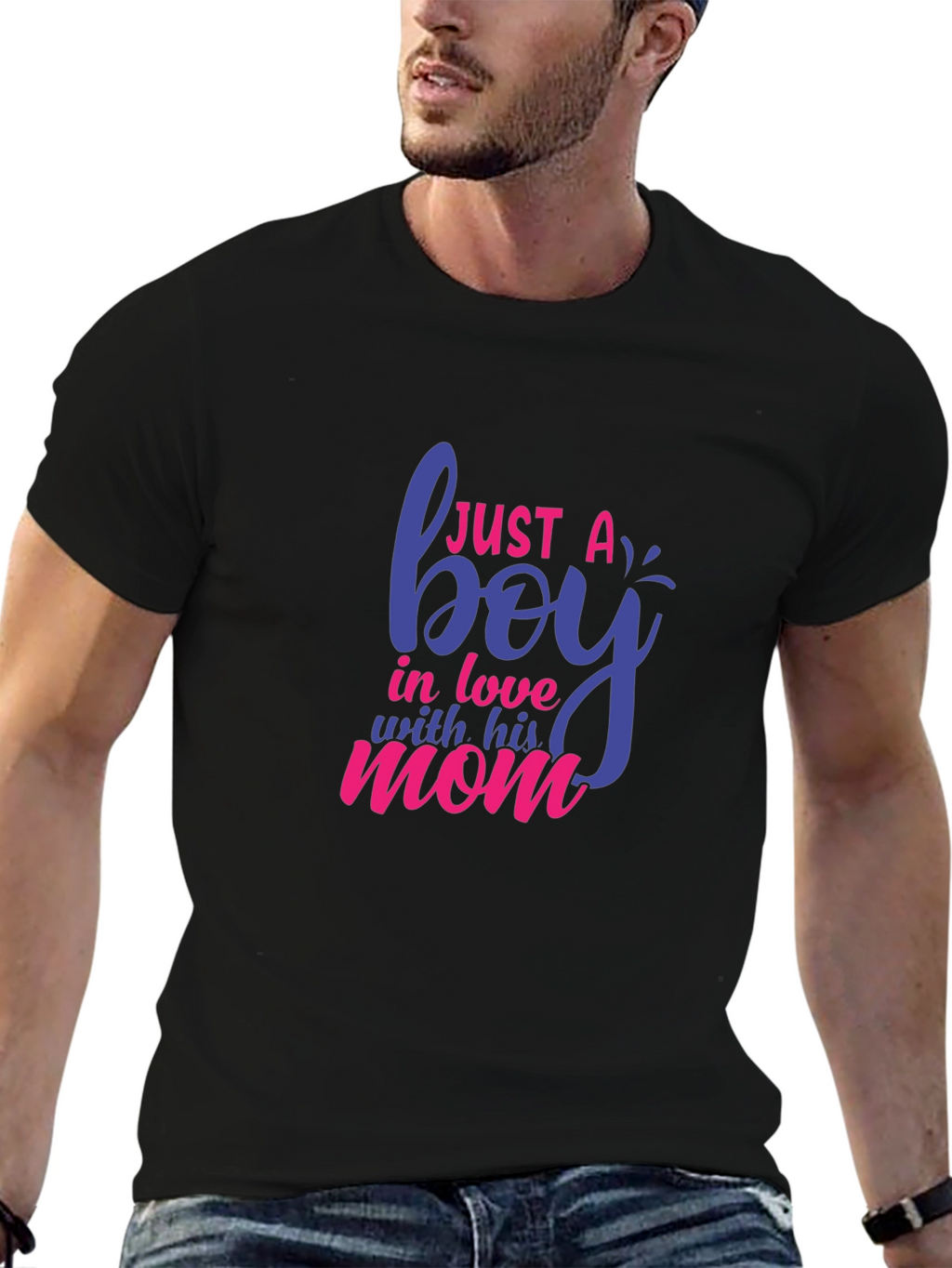 Just a Boy In Love With His Mom T-Shirt