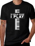 In Jesus Name I Play Graphic T-Shirt