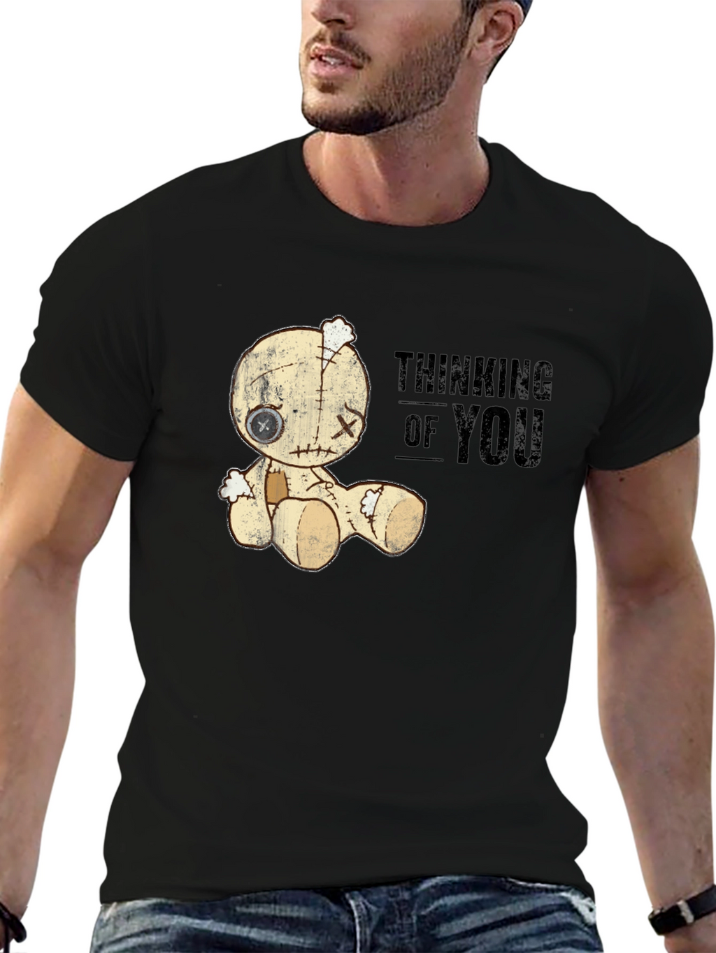 Thinking of You Voodoo Doll Graphic T-Shirt