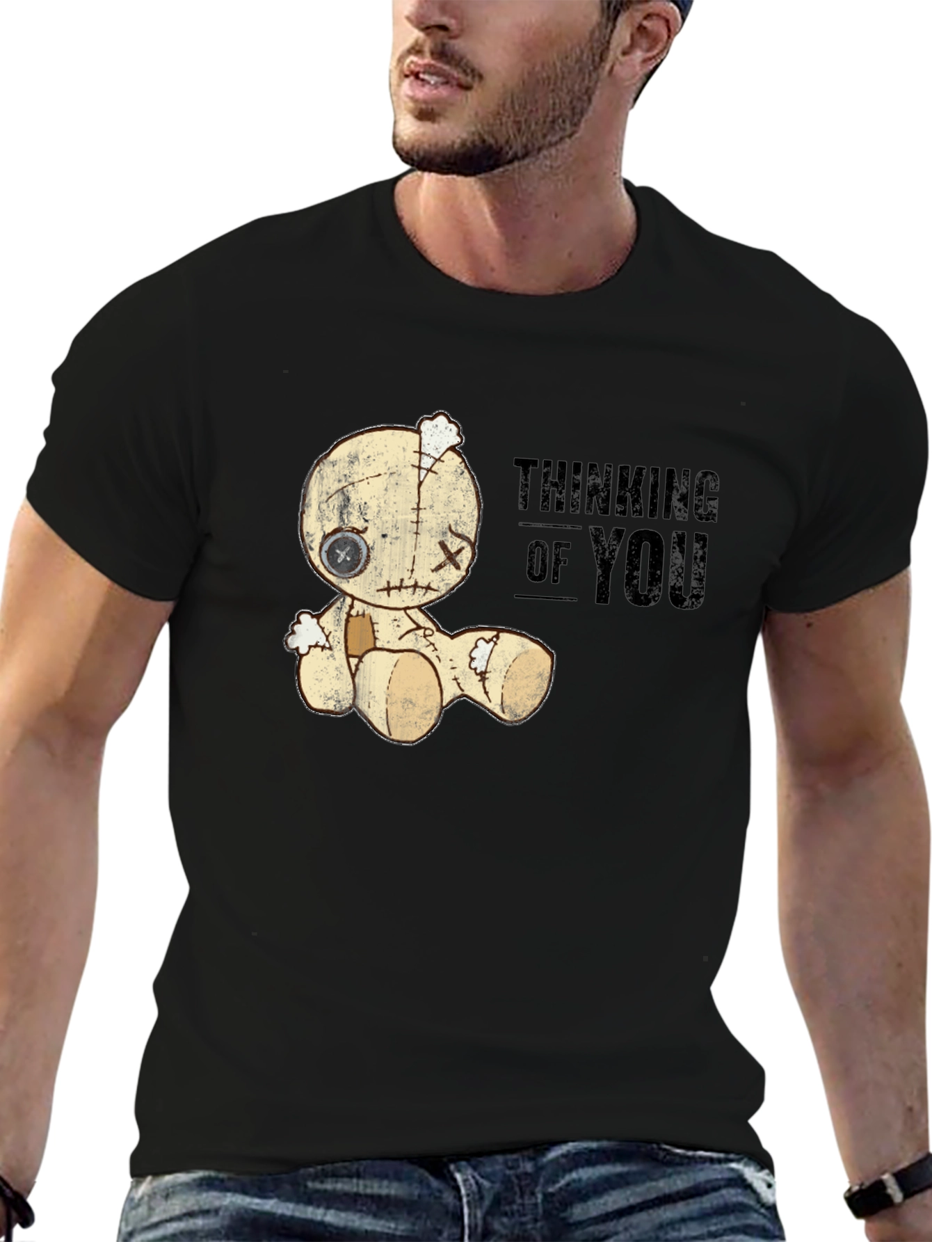 Thinking of You Voodoo Doll Graphic T-Shirt