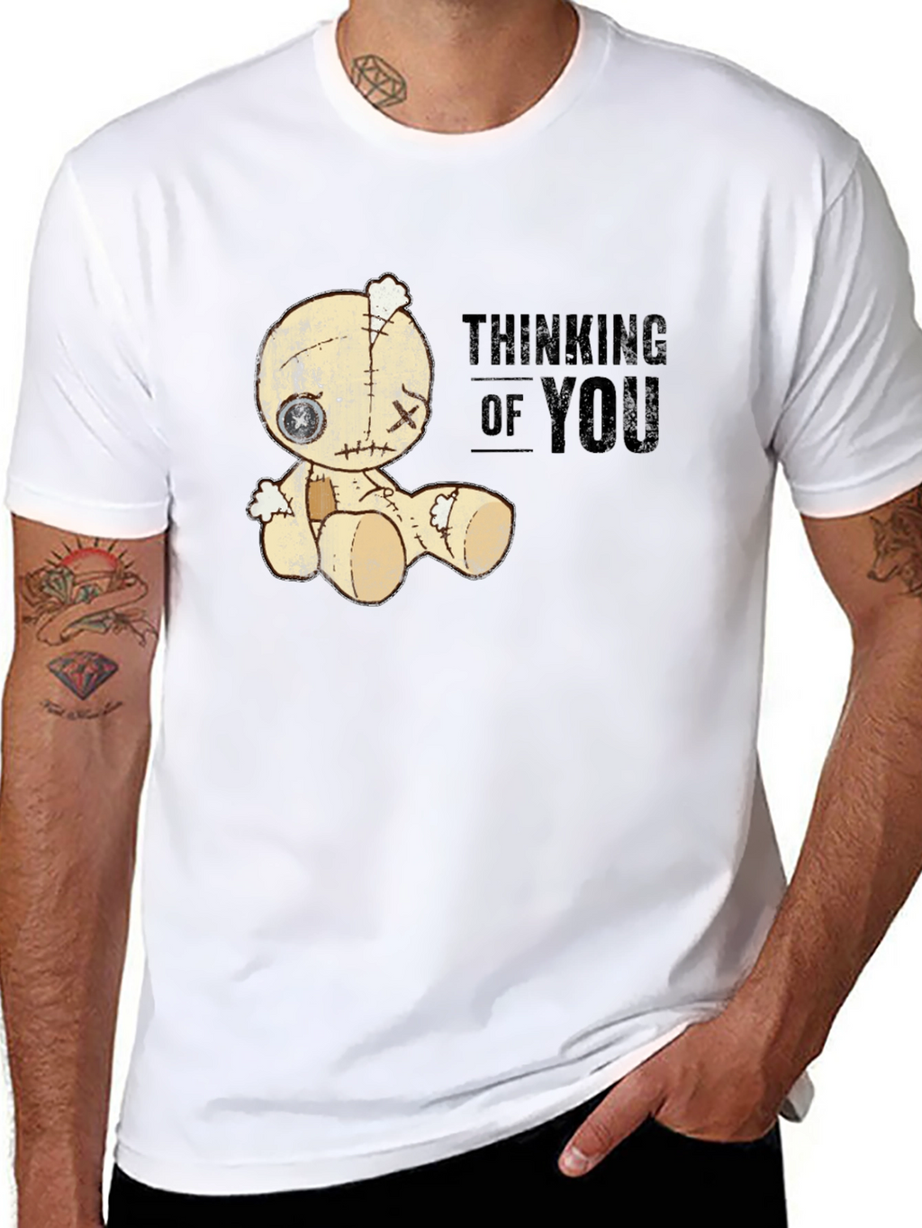 Thinking of You Voodoo Doll Graphic T-Shirt