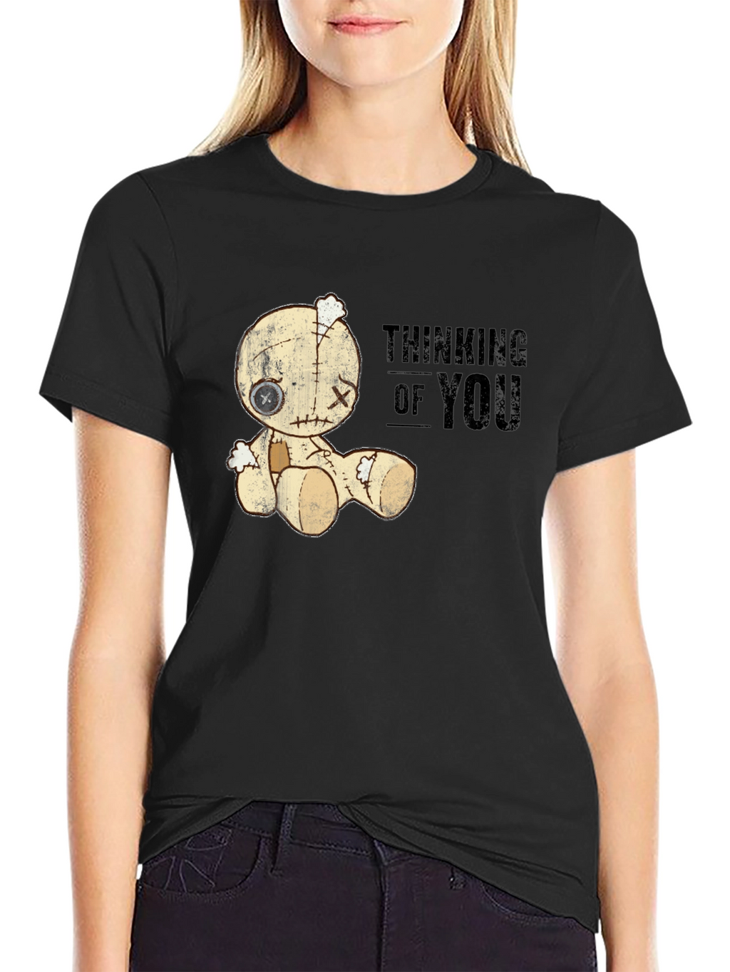 Thinking of You Voodoo Doll Graphic T-Shirt