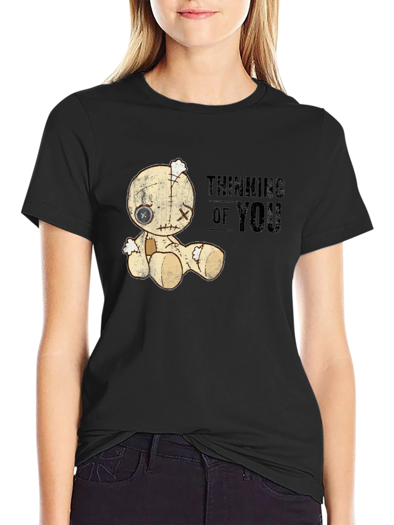 Thinking of You Voodoo Doll Graphic T-Shirt