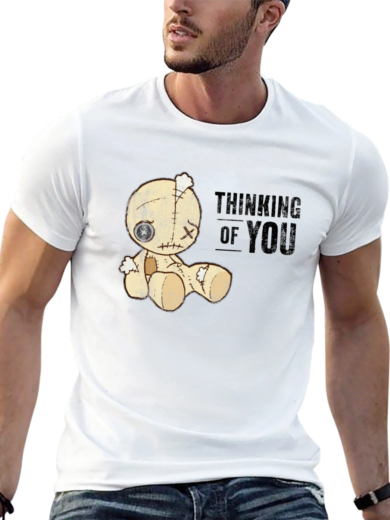 Thinking of You Voodoo Doll Graphic T-Shirt
