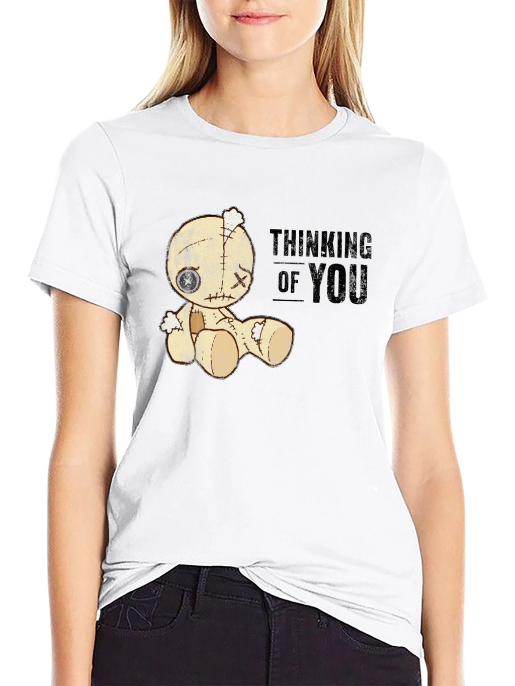 Thinking of You Voodoo Doll Graphic T-Shirt