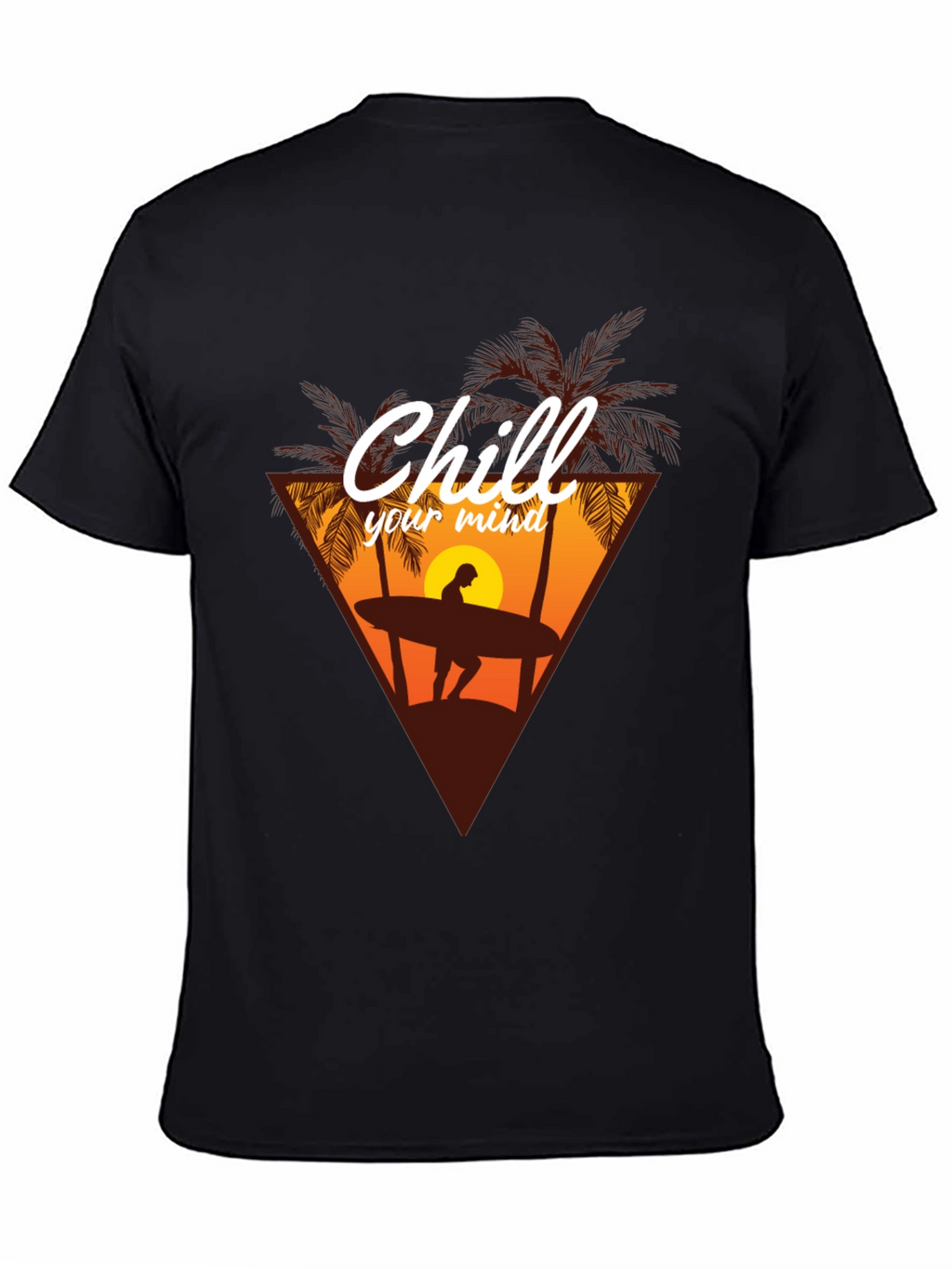 Chill Your Mind Graphic T-Shirt - Surfer Design