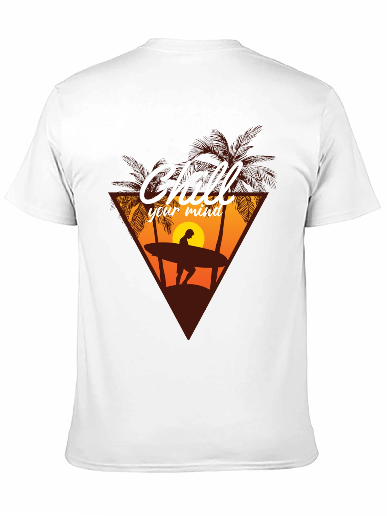 Chill Your Mind Graphic T-Shirt - Surfer Design