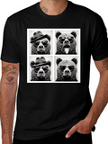 Cool Bear Collage Graphic Tee - Black