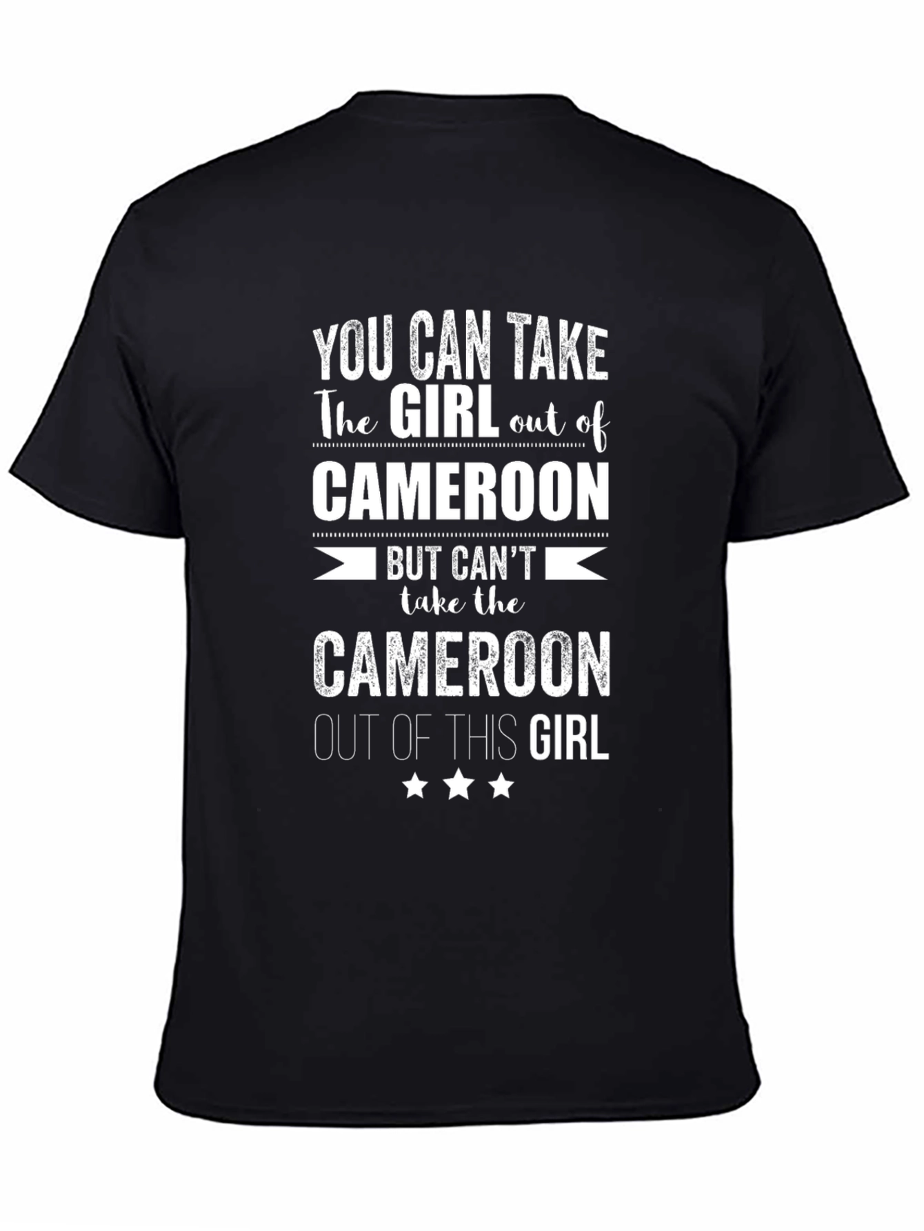 Cameroon Girl Pride T-Shirt - Black
