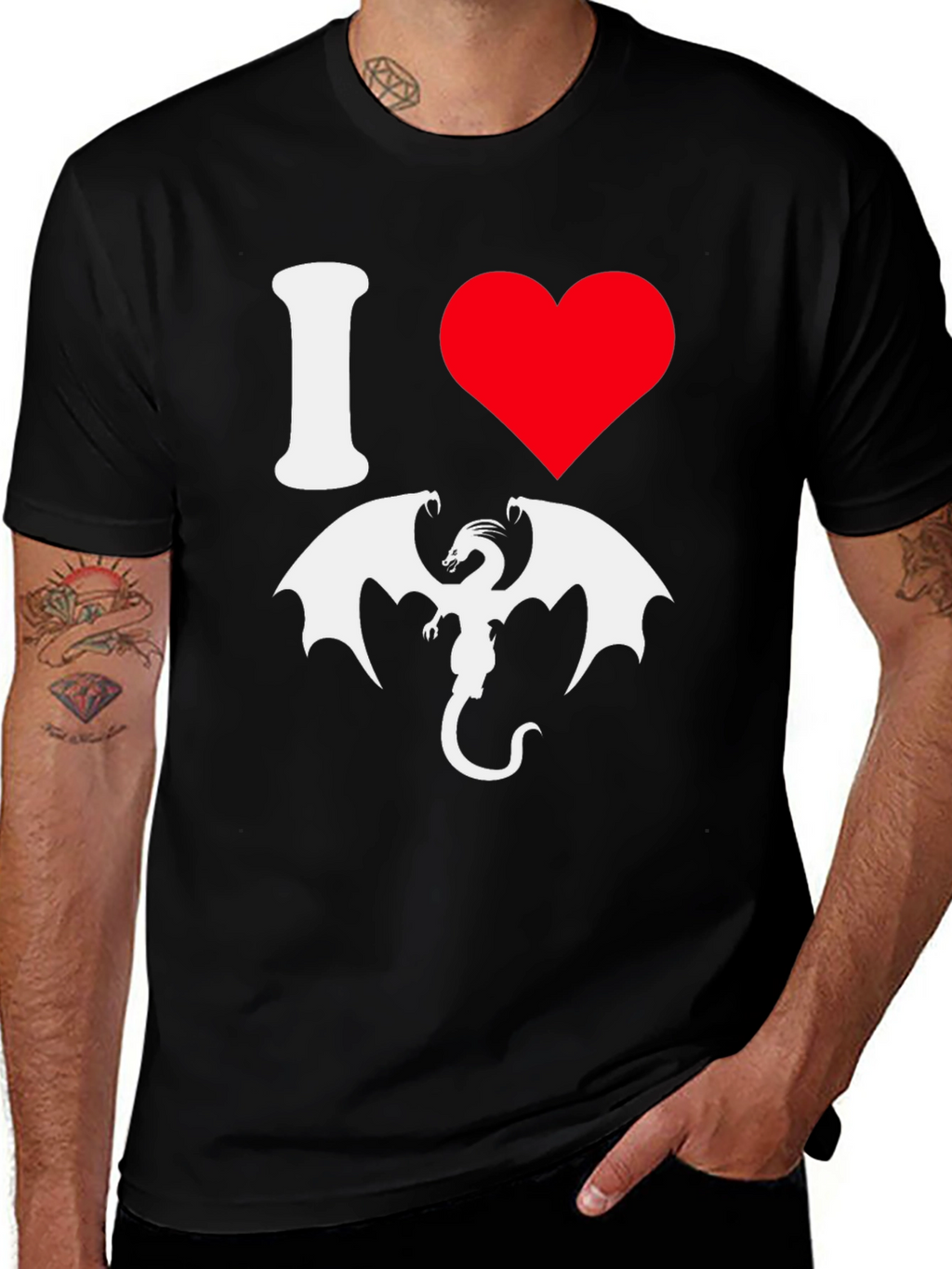I Heart Dragons Graphic Tee