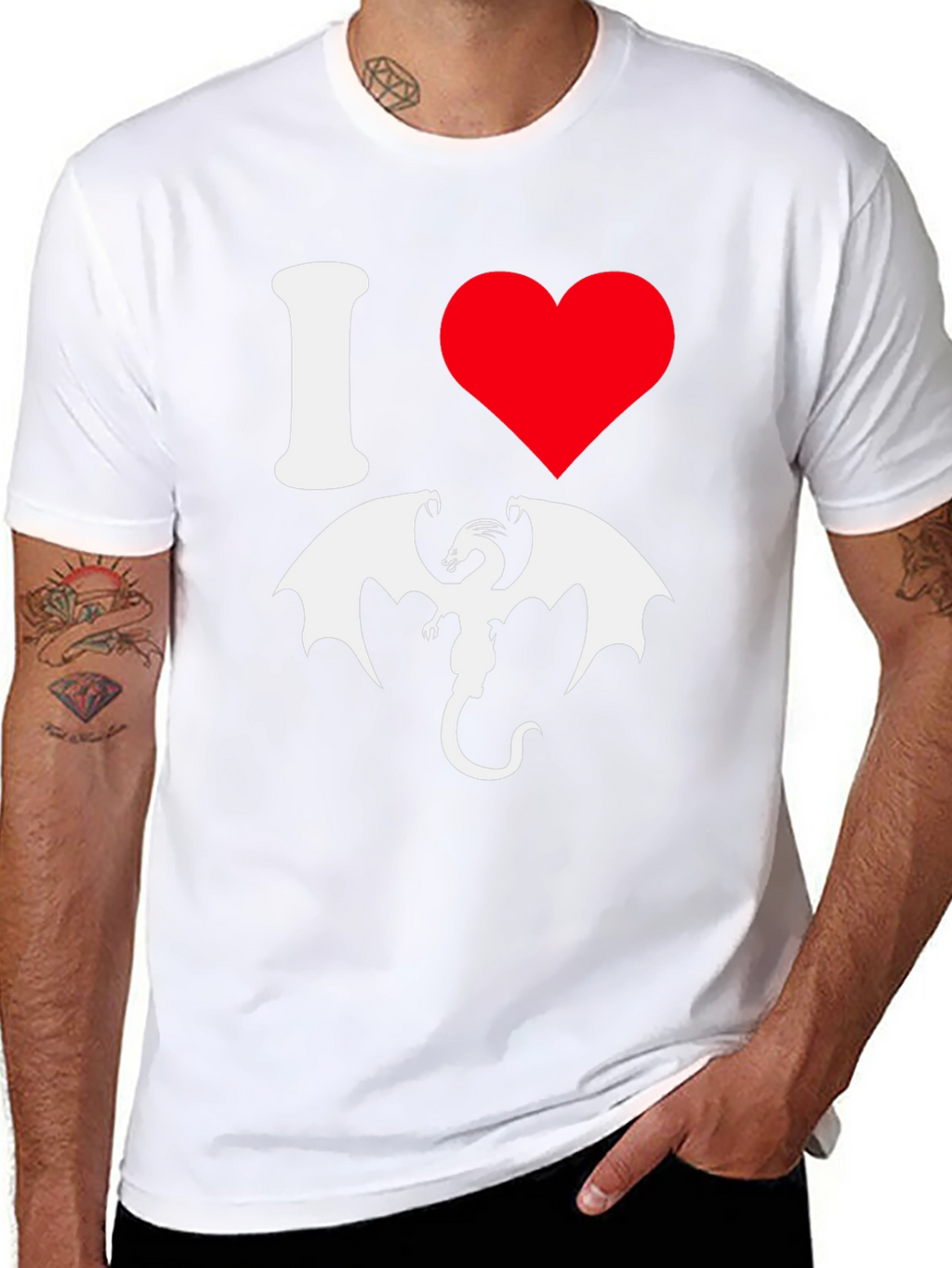 I Heart Dragons Graphic Tee