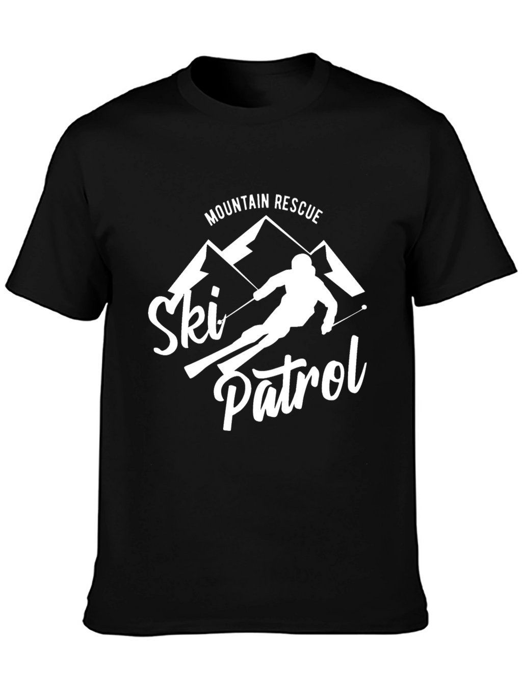 Mountain Rescue Ski Patrol Graphic T-Shirt