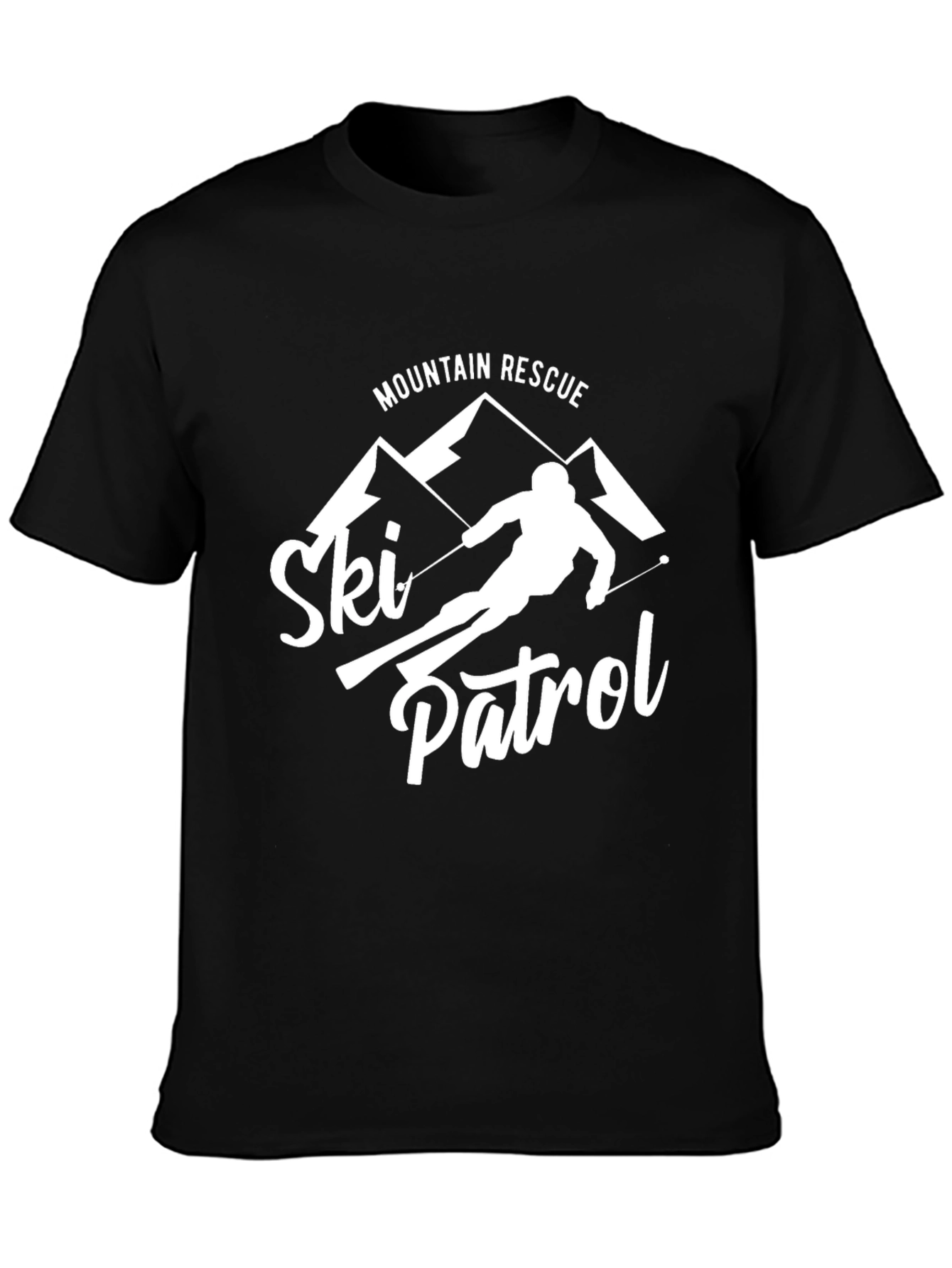 Mountain Rescue Ski Patrol Graphic T-Shirt