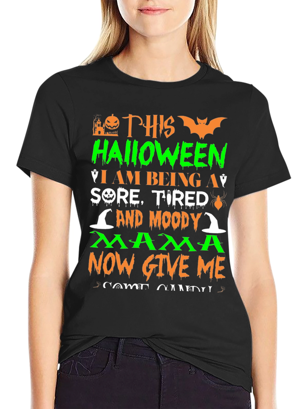 Halloween Mama Graphic T-Shirt