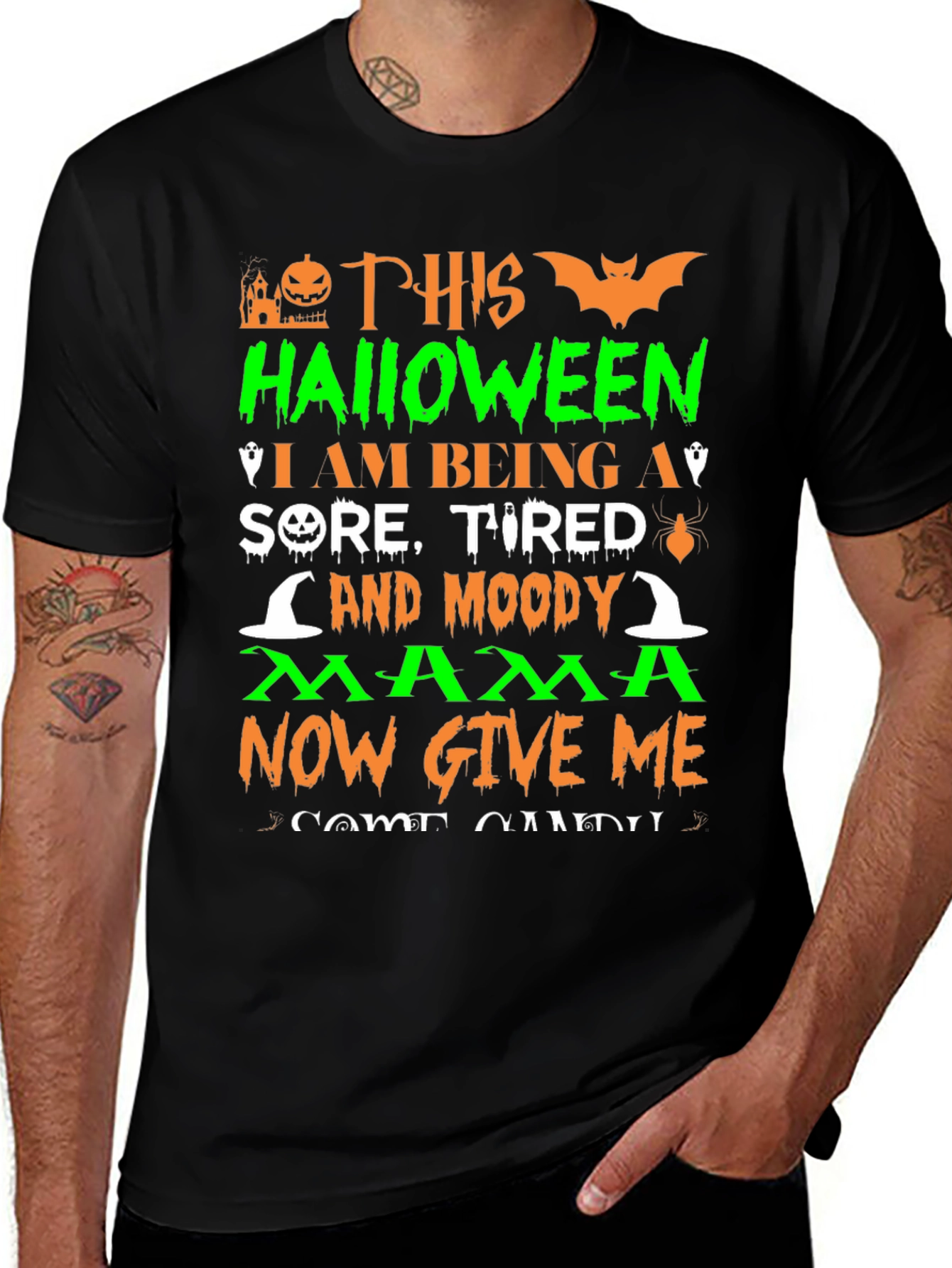 Halloween Mama Graphic T-Shirt