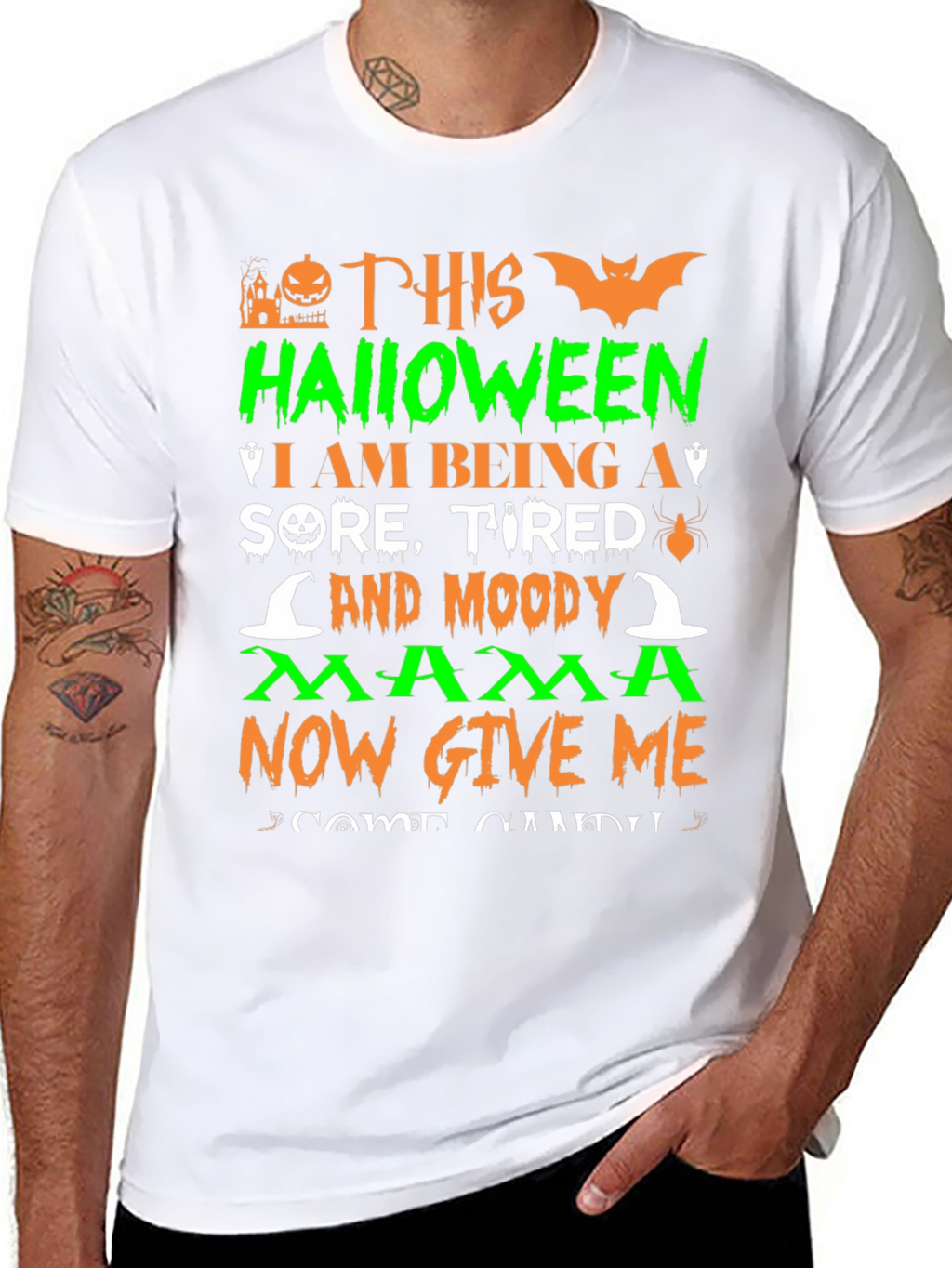 Halloween Mama Graphic T-Shirt