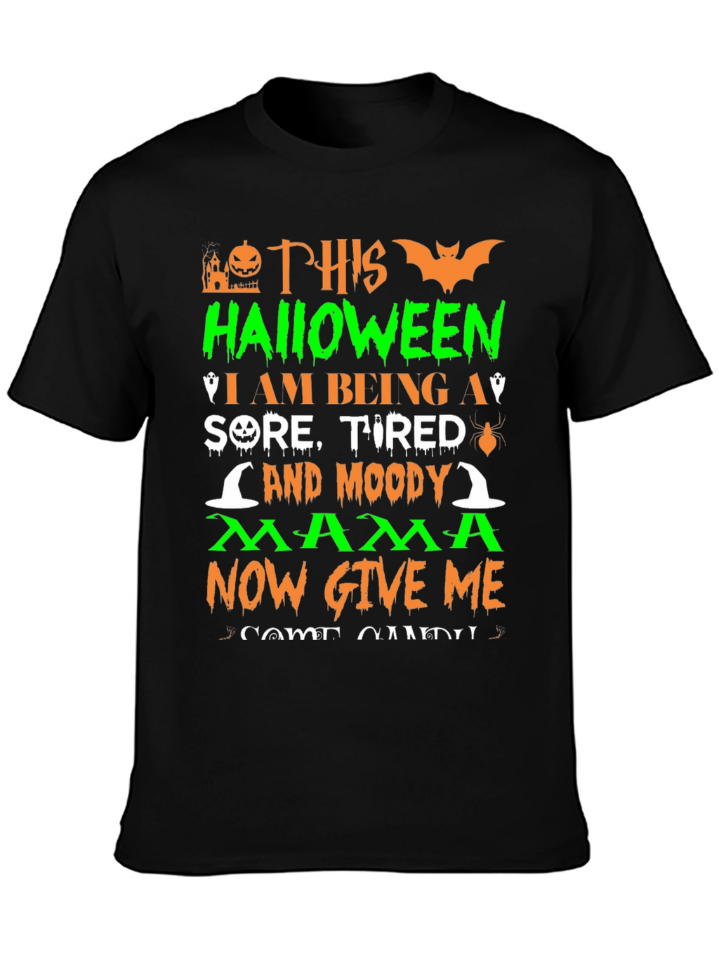 Halloween Mama Graphic T-Shirt