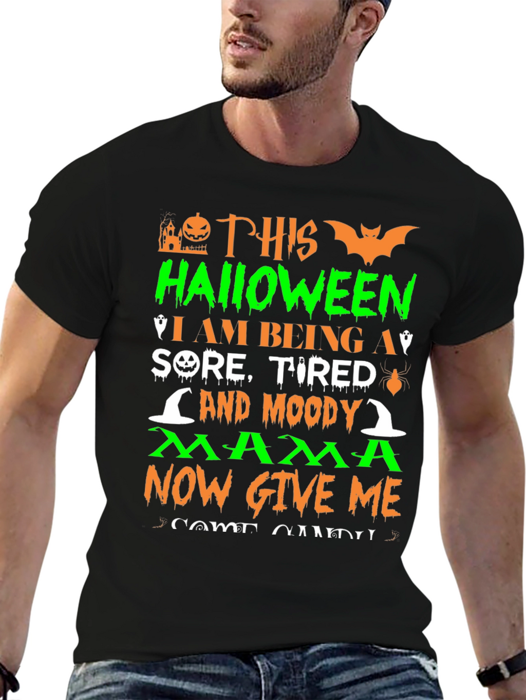 Halloween Mama Graphic T-Shirt