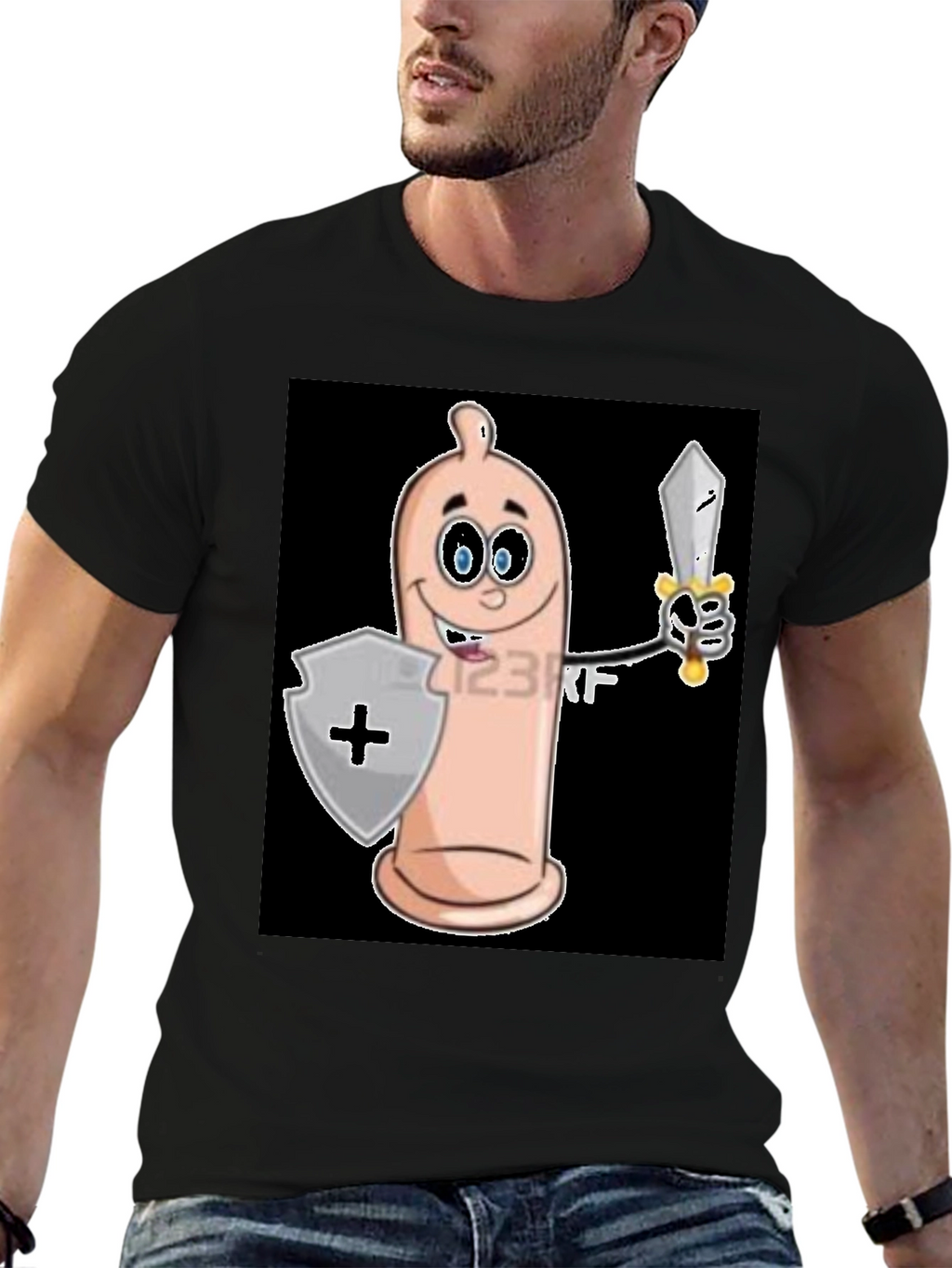 Condom Warrior T-Shirt - Protect Yourself!