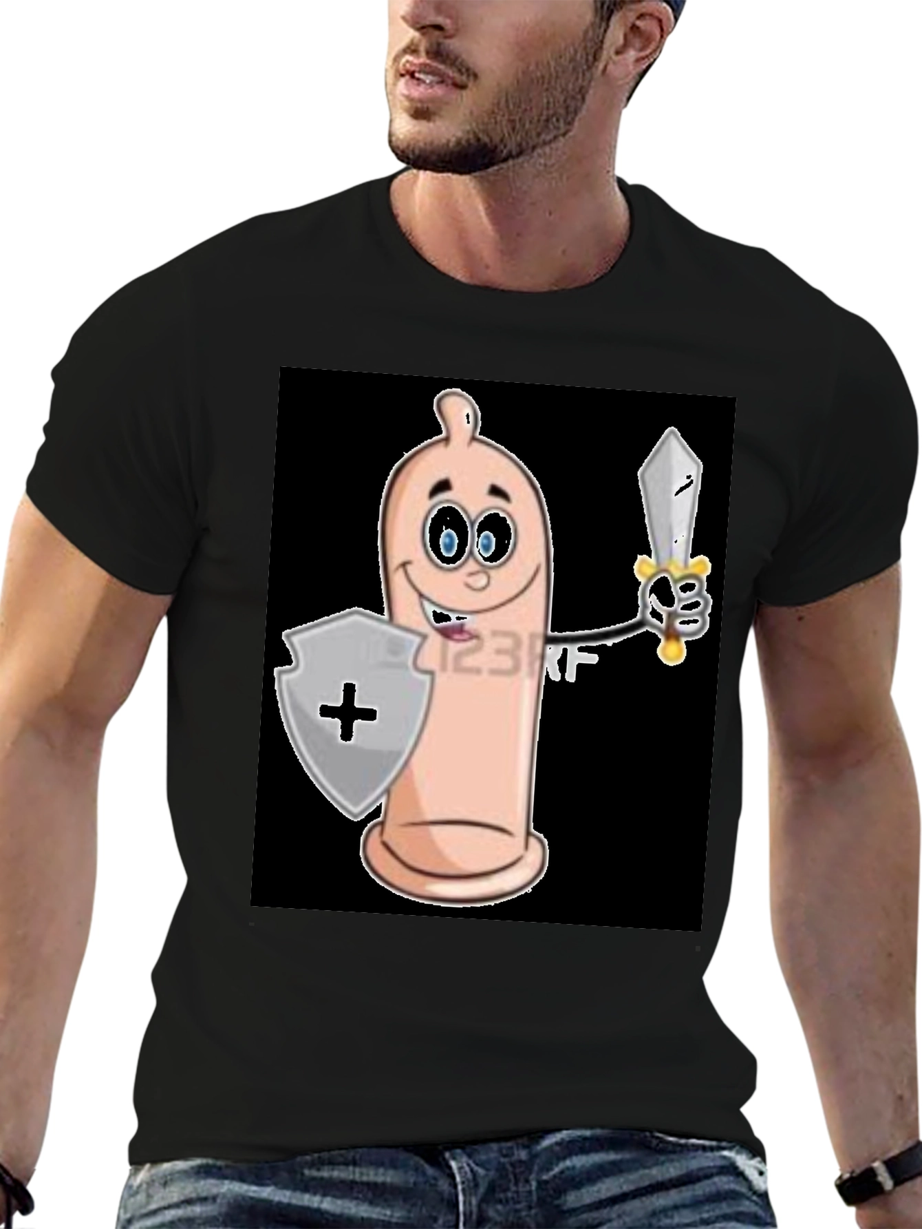 Condom Warrior T-Shirt - Protect Yourself!