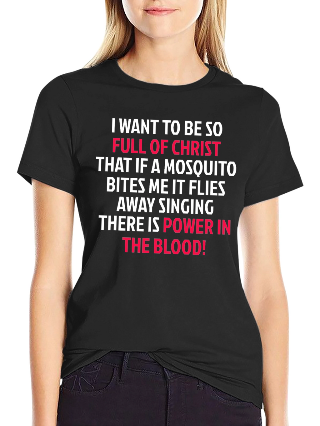 Christian T-Shirt: Mosquito Bites & Power in the Blood