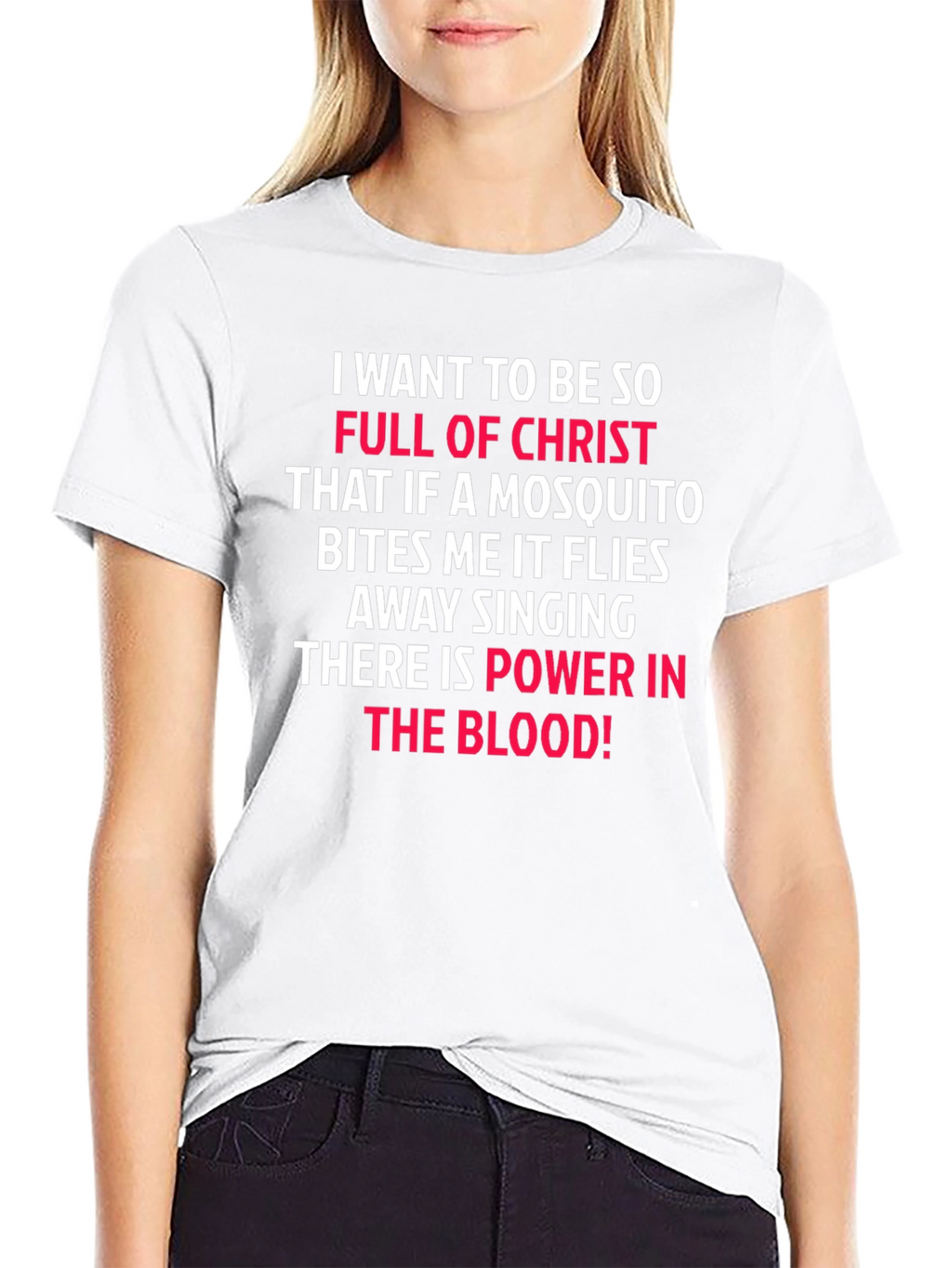 Christian T-Shirt: Mosquito Bites & Power in the Blood