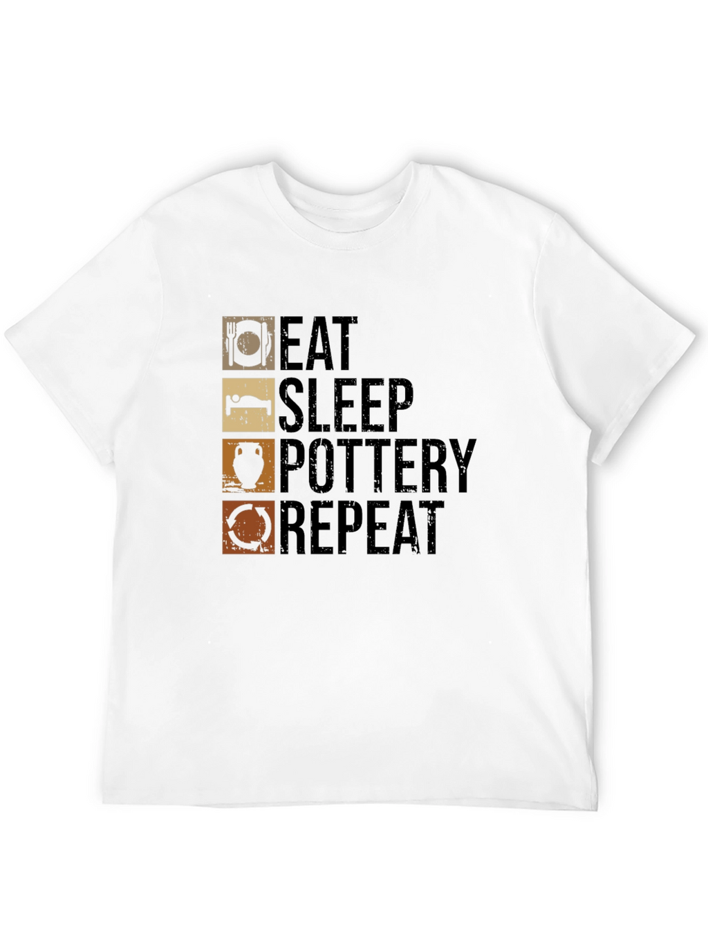 Eat Sleep Pottery Repeat Graphic Tee