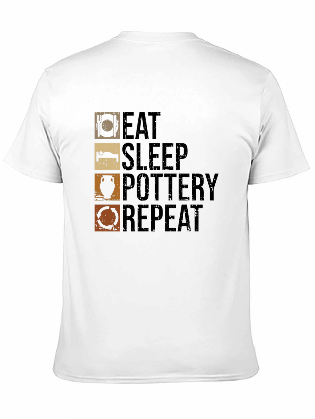 Eat Sleep Pottery Repeat Graphic Tee