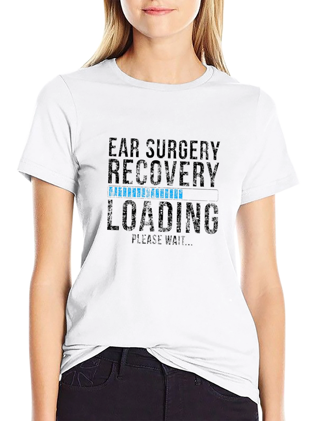 Ear Surgery Recovery Loading Graphic T-Shirt