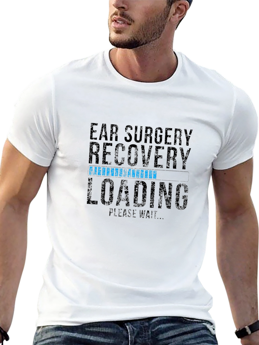 Ear Surgery Recovery Loading Graphic T-Shirt