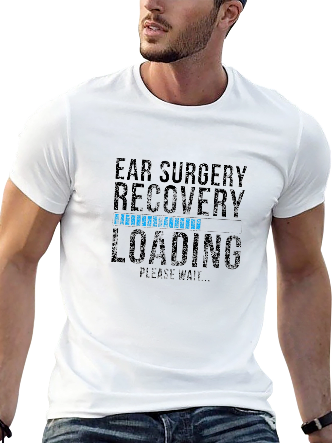 Ear Surgery Recovery Loading Graphic T-Shirt